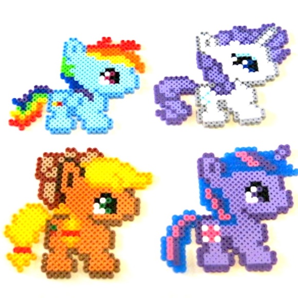 Perler Beads My Little Pony Magnets - Picture 1 of 5